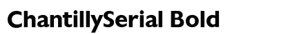 ChantillySerial Bold Preview