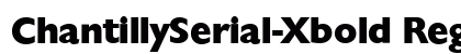 ChantillySerial-Xbold Regular Preview