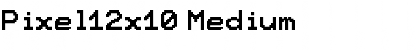 Pixel12x10 Medium Font