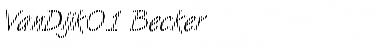 VanDijk01 Becker Regular Font