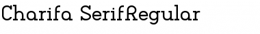 Charifa SerifRegular Regular Font