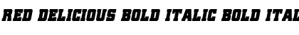 Download Red Delicious Bold Italic Font