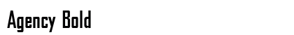 Agency Bold Preview