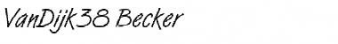 VanDijk38 Becker Regular Font