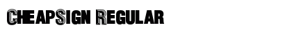 CheapSign Regular font free download
