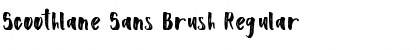 Scoothlane Sans Brush Regular Font