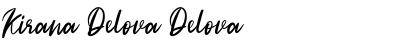 Kirana Delova Font