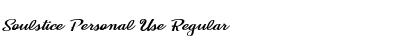 Soulstice Personal Use Regular Font