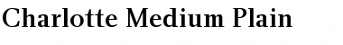 Charlotte Medium Regular Font