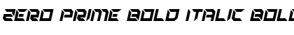 Zero Prime Bold Italic Bold Italic