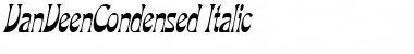 VanVeenCondensed Italic Font