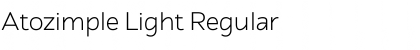 Atozimple Light Regular Font