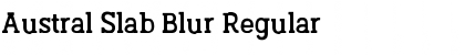 Austral Slab Blur Regular Font