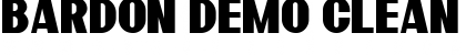 Bardon Demo Clean Font