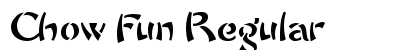 Chow Fun Regular Font Preview
