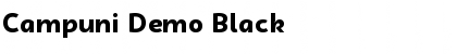 Campuni Demo Black Font