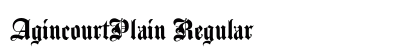 AgincourtPlain Regular