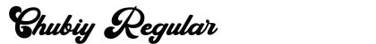 Chubiy Regular font free download