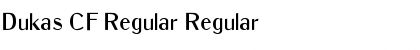 Dukas CF Regular Regular Font