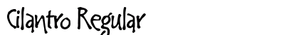 Cilantro Regular Font Preview