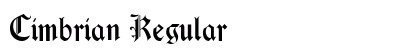 Cimbrian Regular font free download