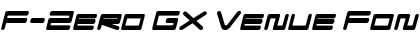 F-Zero GX Venue Font Italic