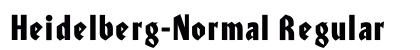 Heidelberg-Normal Regular font free download