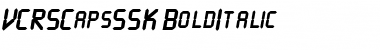 VCRSCapsSSK BoldItalic Font