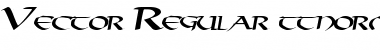 Vector Regular Font