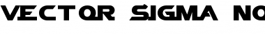 Vector Sigma Normal Font