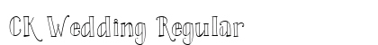 CK Wedding Regular Font Preview