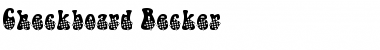 Checkboard Becker Font