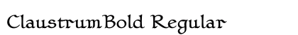 ClaustrumBold Regular Font Preview
