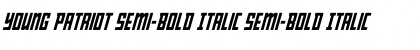 Young Patriot Semi-Bold Italic Font