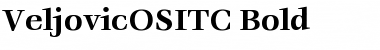 VeljovicOSITC Bold Font
