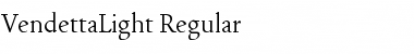 VendettaLight Regular Font