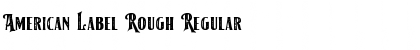 American Label Rough Font