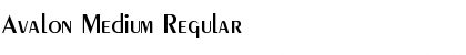 Avalon Medium Regular Font