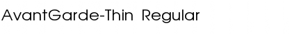 AvantGarde-Thin Regular Font