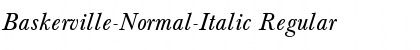 Baskerville-Normal-Italic Font