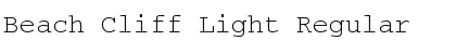 Beach Cliff Light Regular Font