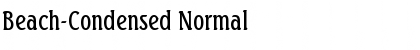 Beach-Condensed Normal Font