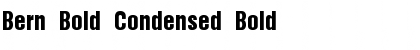 Bern Bold Condensed Font