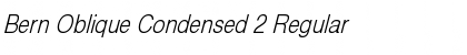 Bern Oblique Condensed 2 Font