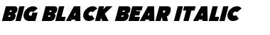 Big Black Bear Italic Font