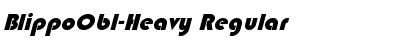 BlippoObl-Heavy Regular Font