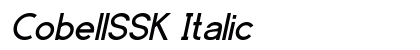 CobellSSK Italic font free download