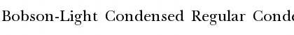 Download Bobson-Light Condensed Font