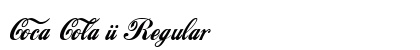 Coca Cola ii Regular font free download