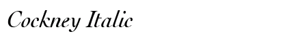 Cockney Italic Preview
